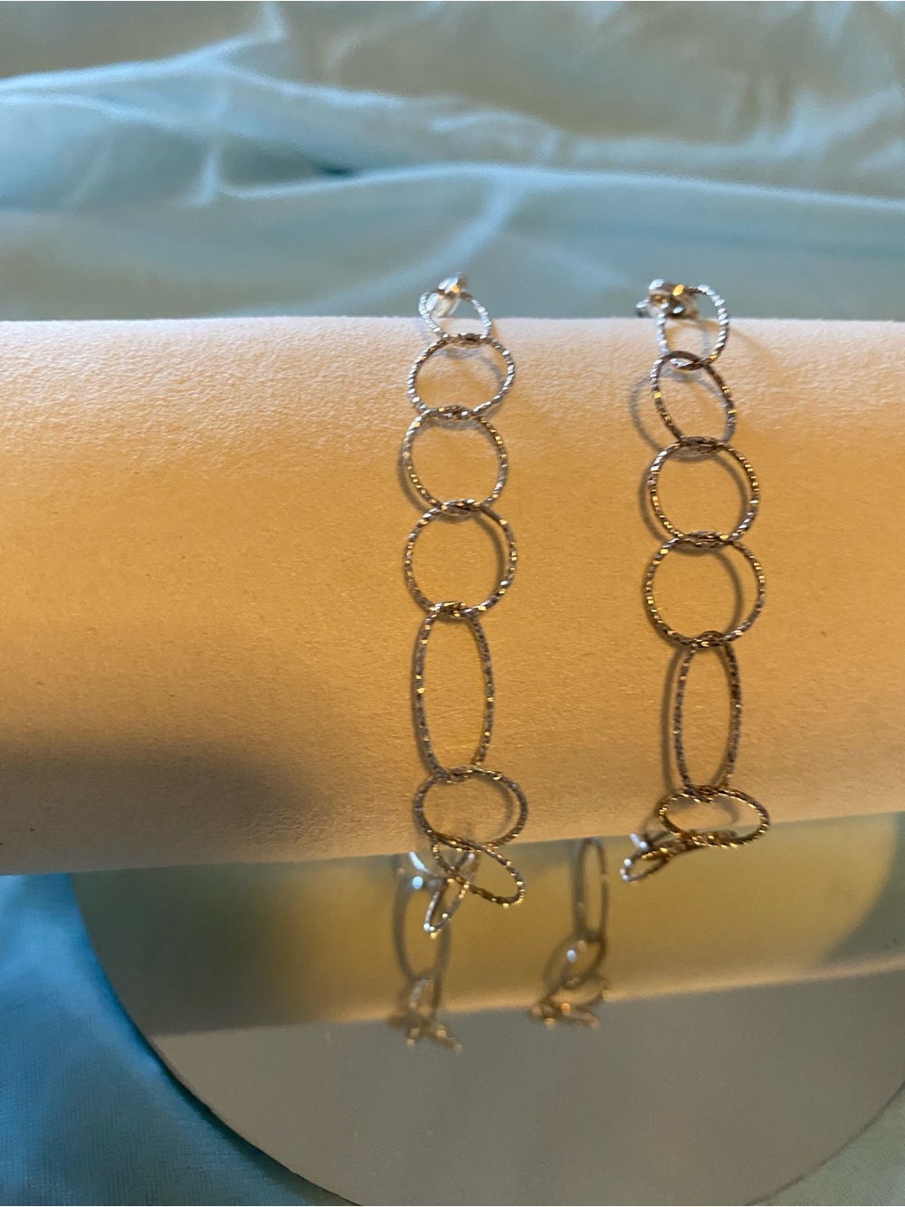 Elegant Silver Link Bracelets - Women's Jewelry 925 Sterling Silver both 7 1/2” - Picture 9 of 9